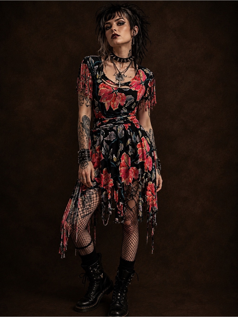🖤 One-of-a-Kind Upcycled Punk Rock Dress 🖤